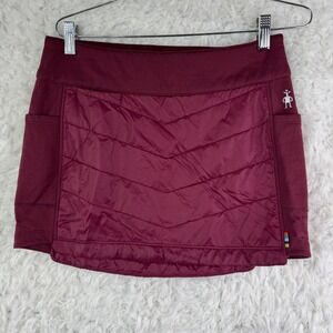 Smartwool Smartloft 60 Skirt Small Burgundy Maroon Insulated Merino Wool Hiking